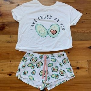 Cute Avocado Pj Set